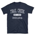 thumbnail image 1 of Trail Creek Indiana Classic Established Men's Cotton T-Shirt, 1 of 1