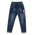 thumbnail image 3 of JIAYUE Boys Pants Comfortable Stretch Denim Jeans Kids Casual Long Trousers With Elastic Waist Soft Fabric Durable Wear Holiday Child Slacks, 3 of 9