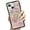Pink, variant on for iPhone 15 Plus Bling Stand Case, Luxury Glitter Floral Butterfly Foldable Kickstand Women Girls Cute Marble Shell Pattern Shockproof Protective Phone Cover Case for iPhone 15 Plus, Pink
