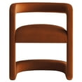 thumbnail image 5 of Winslow Performance Velvet Barrel Accent Chair in Rust, 5 of 10