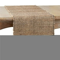 Saro Lifestyle Fringe Design Jute Table Runner