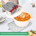 thumbnail image 3 of Yayeee Pot Holders Kitchen Heat Resistant with Pocket 7"x9.8" Cotton Oven Cooking Hot Pads, Red Boat, 3 of 7