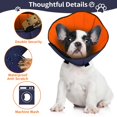 thumbnail image 4 of Adjustable Dog Recovery Collar for Dogs After Surgery, Soft and Comfortable Dog Cone Alternative, Suitable for Small, Medium, and Large Dogs, Prevents Licking, Orange, Large Size, 4 of 4