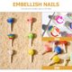 thumbnail image 3 of unbranded 100Ud Adornos Para DIY Paleta 3D Multicolor En Resina Para De Manicura, 3 of 8