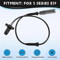 thumbnail image 5 of 4Pcs Front Rear Letf Right ABS Wheel Speed Sensor for 5 Series E39 Anti-Lock Sensor 34521182159 345, 5 of 5