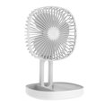 thumbnail image 2 of Flmtop Electric Fan Floor Standing Desk Fan Hanging Design Fan with 3 Wind Speed Adjustable Foldable Table Fan Portable Desk Fan for Home, 2 of 10