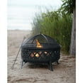 thumbnail image 2 of Living Accents Lattice 36" Round x 25.5" H Steel Wood-Burning Fire Pit with Cooking Grate, 2 of 2
