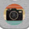 thumbnail image 4 of Inktastic Photographer Retro Sunset Camera Boys or Girls Baby Bib, 4 of 4