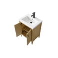 thumbnail image 6 of Vanity Art 24" Double Door Bathroom Vanity with Sink, Freestanding Storage Cabinet with Ceramic Top, and Removable Shelve, 6 of 6