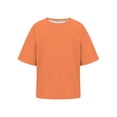 thumbnail image 6 of KVPLBQFD Girls Crew Neck T Shirts Short Sleeve Tops for Teen Unisex Lightweight Cooling Clothes Tweens Stretchy Summer Everyday Casual Wear, 6 of 8