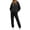 Black, variant on 2 Piece Sets for Women 2 Piece Outfit Long Sleeve Drawstring Hoodie Sweatshirt Elastic Waist Jogger Pants Casual Tracksuit Loungewear Set Pink S