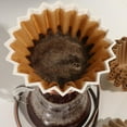 thumbnail image 4 of Coffee Filters Natural Unbleached Brown Biodegradable Extra Cup for Commercial, Home Coffee Maker Extra High Extra Wide,Anti ground(50 Pcs), 4 of 6