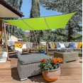 thumbnail image 1 of nipocaio Shade Sails Rectangle Shade Sail For Patio Garden Outdoor Facility Green, 1 of 4