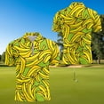 thumbnail image 4 of Jeiento Banana Print Matching Golf Shirts for Couples, Women's Sleeveless Golf Tank Tops, Men's Short Sleeve Quick Dry Moisture Wicking Breathable Summer Athletic Sportswear Set, 4 of 6