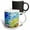 Multicolor, variant on 3drose, Colorful Abstract of Painter Palette, 11oz Two-tone Red Mug