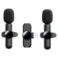 thumbnail image 2 of Microphone Lavalier Sans Fil, Plug-Play Microphone Sans Fil pour Enregistrement, Diffusion en Direct, Réduction de Bruit Auto-Sync, 2 of 5