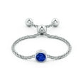 thumbnail image 2 of Angara Natural 0.14 Ct. Blue Sapphire Stackable Ring in 14K White Gold for Women (Ring Size: 11.5), 2 of 9