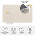 thumbnail image 3 of Cream Door Mat Indoor Outdoor, Modern Pure Beige Non Slip Welcome Mat with Rubber Backing, Absorbent Fabric Front Door Mats Entryway Rug for Home Patio Entrance 18"x30", 3 of 8