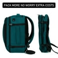 thumbnail image 6 of 16" Travel Carry on Backpack with 13 Pockets Full Open Casual Daypack with USB Charge Port for Underseat Airplane Personal Item Bag for Men Blue Green, 6 of 7