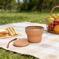 thumbnail image 1 of Vaso de agua plegable de silicona de 200 ml con tapa y cuerda colgante, vaso portátil para viajes, camping y exteriores, para bebidas frías y calientes., 1 of 6