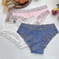 thumbnail image 2 of Pure Cottton Panty for Woman Soft Lace Soild Color Lingerie Comfort and Breath Brief XS-XL, 2 of 4