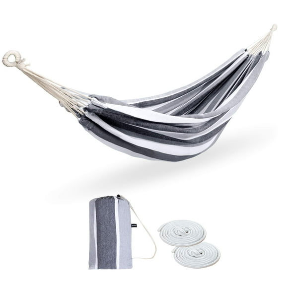 Hamaca Doble Brasileña ROOITY 320 cm x 150 cm Gris