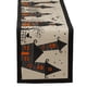 thumbnail image 2 of Mantel de Halloween Redondo de 70 Pulgadas con Estrellas Negras y Araña Espeluznante en Borde Naranja sobre Fondo Natural Blanquecino, Lavable a Máquina para 4 a 6 Personas, 2 of 5