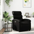 thumbnail image 1 of vidaXL Fauteuil Inclinable en Similicuir Noir, 1 of 6