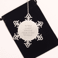 thumbnail image 2 of Claims Adjuster Gifts, Funny Quote Snowflake Ornament, Premium Stainless Steel, Shatterproof, Gifts from Friends for Claims Adjuster, Unique Christmas Unique Gifts, 2 of 3