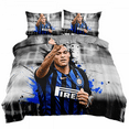 thumbnail image 2 of Football Star Bedding Set Of Three, Microfiber, Duvet Cover, Suitable For Boys And Girls-sebneei, 2 of 3