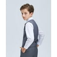 thumbnail image 6 of Lycody Boy's Suit Vest with Bowtie and Tie Kids Suits for Teen Adjustable Back Strap Vest Set Tie and Bowtie for Wedding Graduate Prom Party, 6 of 6