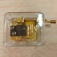 thumbnail image 3 of BESTSKY Acrylic Clear Music Box,Hand Cranked Gurdy Musical Mechanism Music Box, 3 of 7