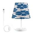 thumbnail image 2 of Blue Flowers with Petals Desk Lamp LED Table Nightstand Lamps with 3 Color Temperatures for Home Bedroom Living Room Decor 6x11, 2 of 8