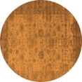 thumbnail image 1 of Ahgly Company Indoor Round Oriental Orange Industrial Area Rugs, 4' Round, 1 of 4