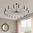 thumbnail image 4 of AFANQI LED Satellite Pendant Lighting, Modern Large Pendant Light Fixtures, Black Lighting Foyer Kitchen Island Dining Room Bedroom Living Room 18 Lights, 4 of 11