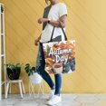 thumbnail image 4 of FORMRS Womens Canvas Tote Bag with Zipper Inner Pocket Shoulder Handbag, Autumn Day Pattern, 4 of 7
