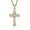 Baguette Cross Gold, variant on Gothic Iced Out Diamond Jesus Cross Necklace with 20" Stainless Steel Rope Chain, 14K Gold Plated Pendant Religious Faith Cross Jewelry Gifts, Underground Hip-Hop Jewelry for Men Women