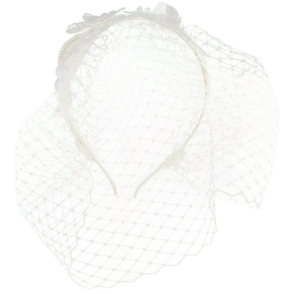 Soimiss Elegant Headband with Floral Lace and Rhinestone for Women's’s Tea Party and Formal Events