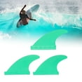 thumbnail image 1 of Ailerons de Planche de Surf, Écologiques Flexibles Robustes Imperméables PVC Ailerons de Planche de Surf 3 Pcs pour Stand Up Paddle Rouge, Bleu, Jaune, Vert, 1 of 7