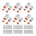 thumbnail image 1 of Kit de 72 conectores DTP alemanes de 4 pines para automoción, impermeables, 6 juegos con calibre de contactos estampados de tamaño 12, 1 of 5