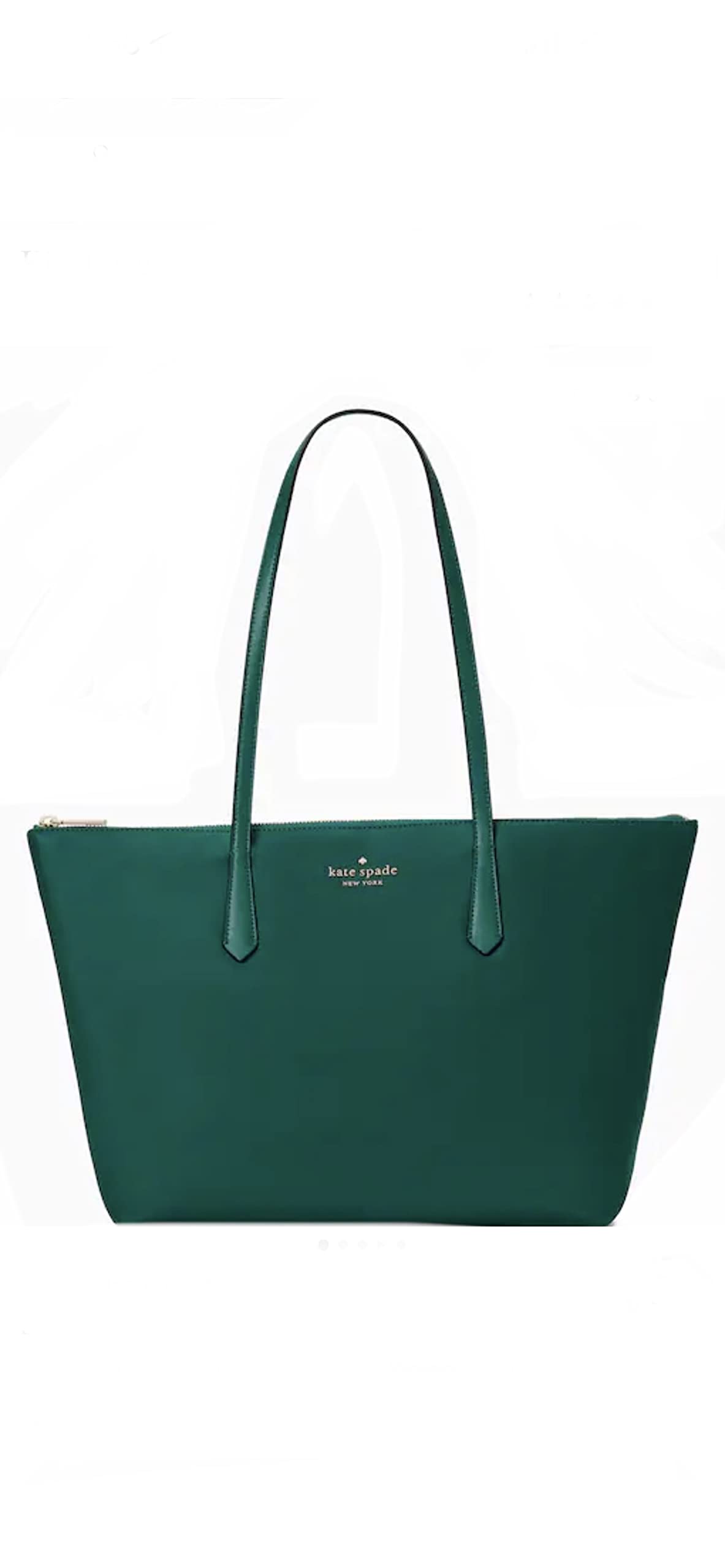 Kate Spade Kitt Nylon Large Tote (Deep jade)