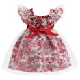 thumbnail image 2 of Girls Floral Party Dress Lace Wedding Birthday Pageant Party costumes, 2 of 7