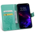 thumbnail image 6 of iPhone 11 Case 6.1" Case, Allytech Slim Shell PU Leather Folio Kickstand Wallet Case with Cards Holder Pocket Lanyard Anti-Scratch Shockproof Bumper Cover Case for Apple iPhone 11 6.1",Green, 6 of 9