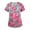 05-Pink, variant on Scrub Tops Women Womens Valentine's Day Scrub Tops V-Neck Short Sleeve Nursing Uniform with 2 Pockets Heart Pattern Workwear 04-Khaki XL