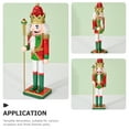thumbnail image 3 of Nutcracker Ornament Decor Wood Nutcrackers for Xmas Holiday Gifts Stocking Stuffers, 3 of 6
