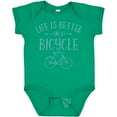 thumbnail image 3 of Inktastic Life's Better on a Bicycle Girls Baby Bodysuit, 3 of 5
