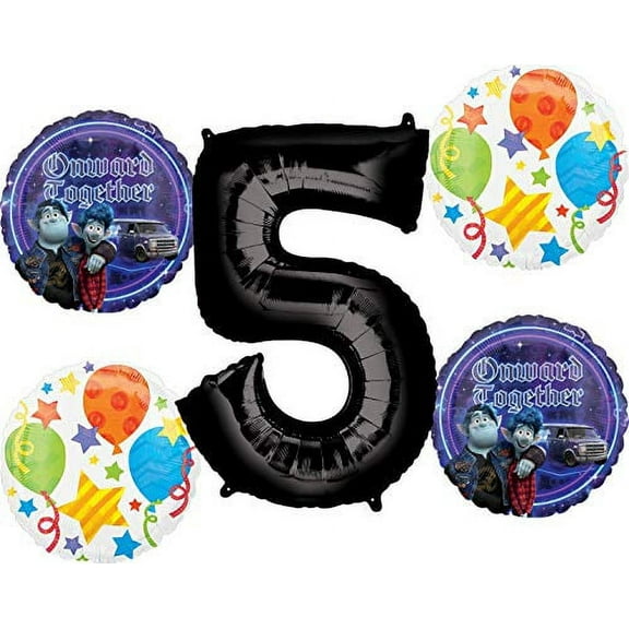 Onward Together 5th Birthday Party Supplies Balloon Bouquet Decorations