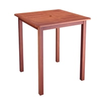 CorLiving Cinamon Brown Hardwood Outdoor Bar Height Table