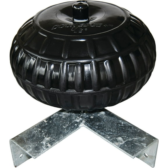 Dock Edge Inflatable Dock Wheel, Corner Mount, 12", Black
