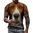 thumbnail image 6 of ZCFZJW Cute 3D Dogs Printed T-Shirts for Men Big and Tall Regular Fit Casual Summer Short Sleeve Crewneck Basic Tees Tops Novelty Graphic Tshirts Coffee#01 XXXL, 6 of 8